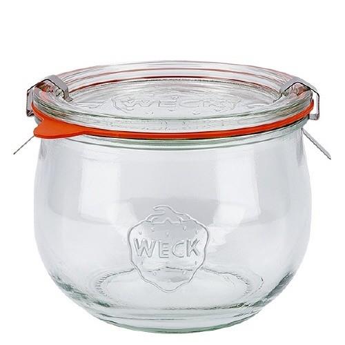 6 X 580ml WECK Tulip Jar COMPLETE