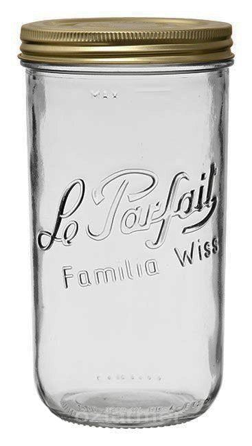 6 x 1500ml Le Parfait Familia Wiss Preserving Mason Jars