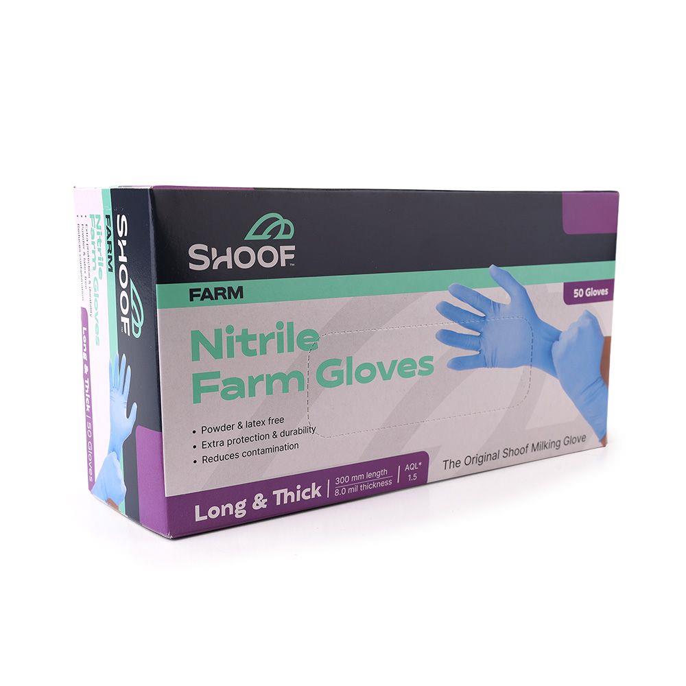 Milking Gloves Thick Nitrile Medium/50