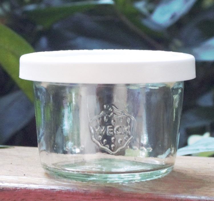 80ml Mini Tapered Jar with WHITE STORAGE LID