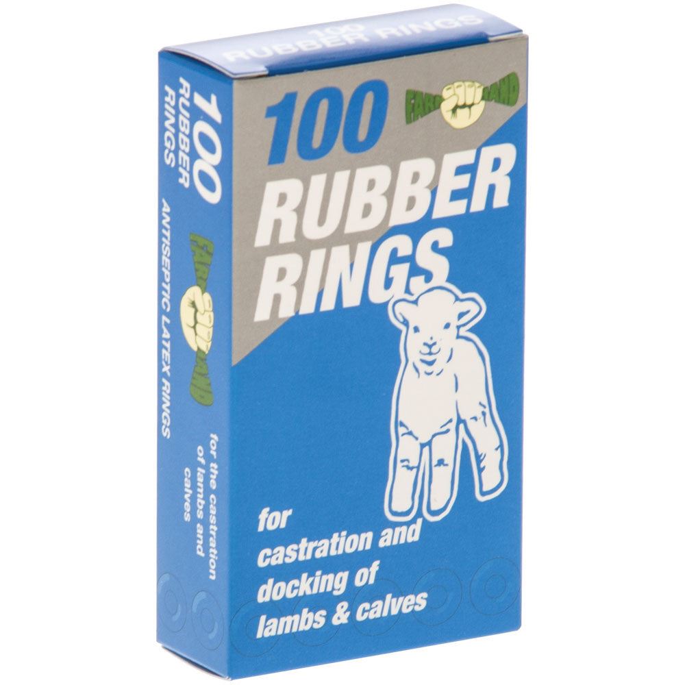 Castration Rings For Lambs, Kids And Calves Pack of 100