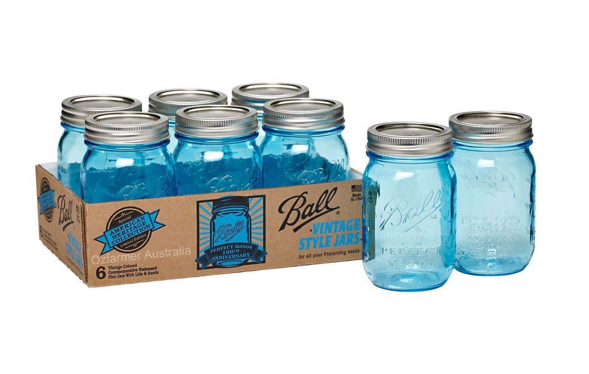 12  x Pint REGULAR Mouth Jar and Lid Ball Mason Case