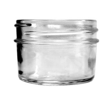 24 x Bell Smooth 120ml / 4oz Jam Jelly Regular Mouth Jars BLACK LIDS