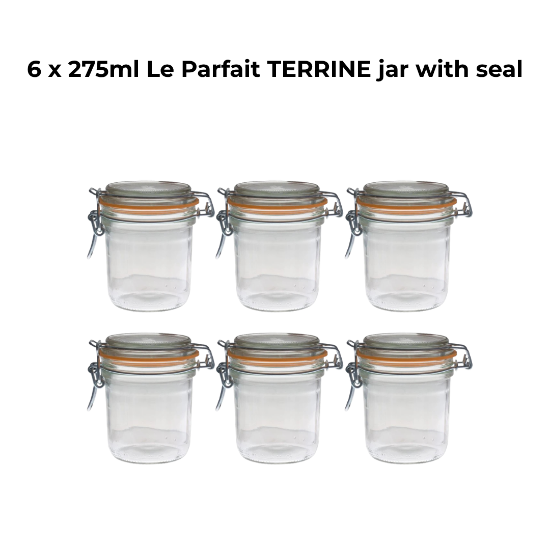Le Parfait 275ml Super Terrine Preserving Jar with Swing Top Lid (Pack of 6)