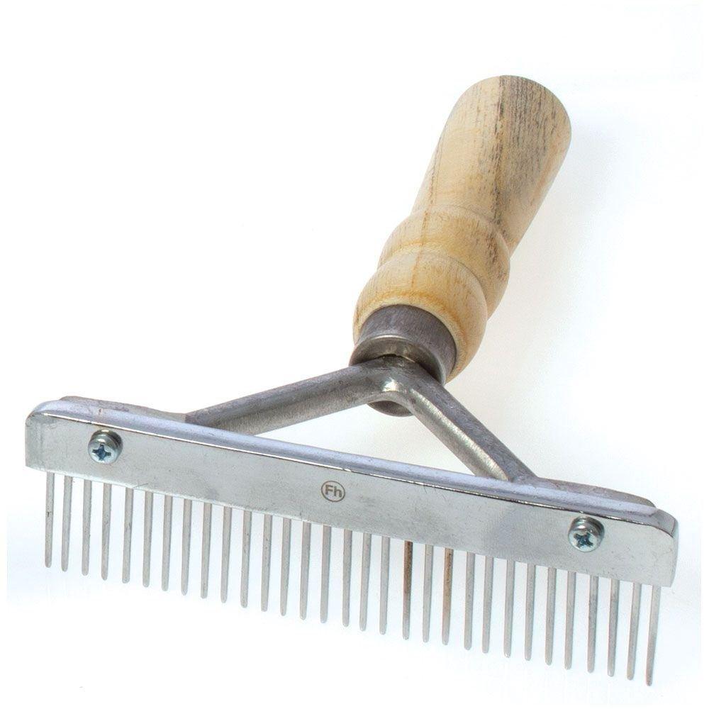 Grooming Comb T 5in Nat Handle Econ - OzFarmer