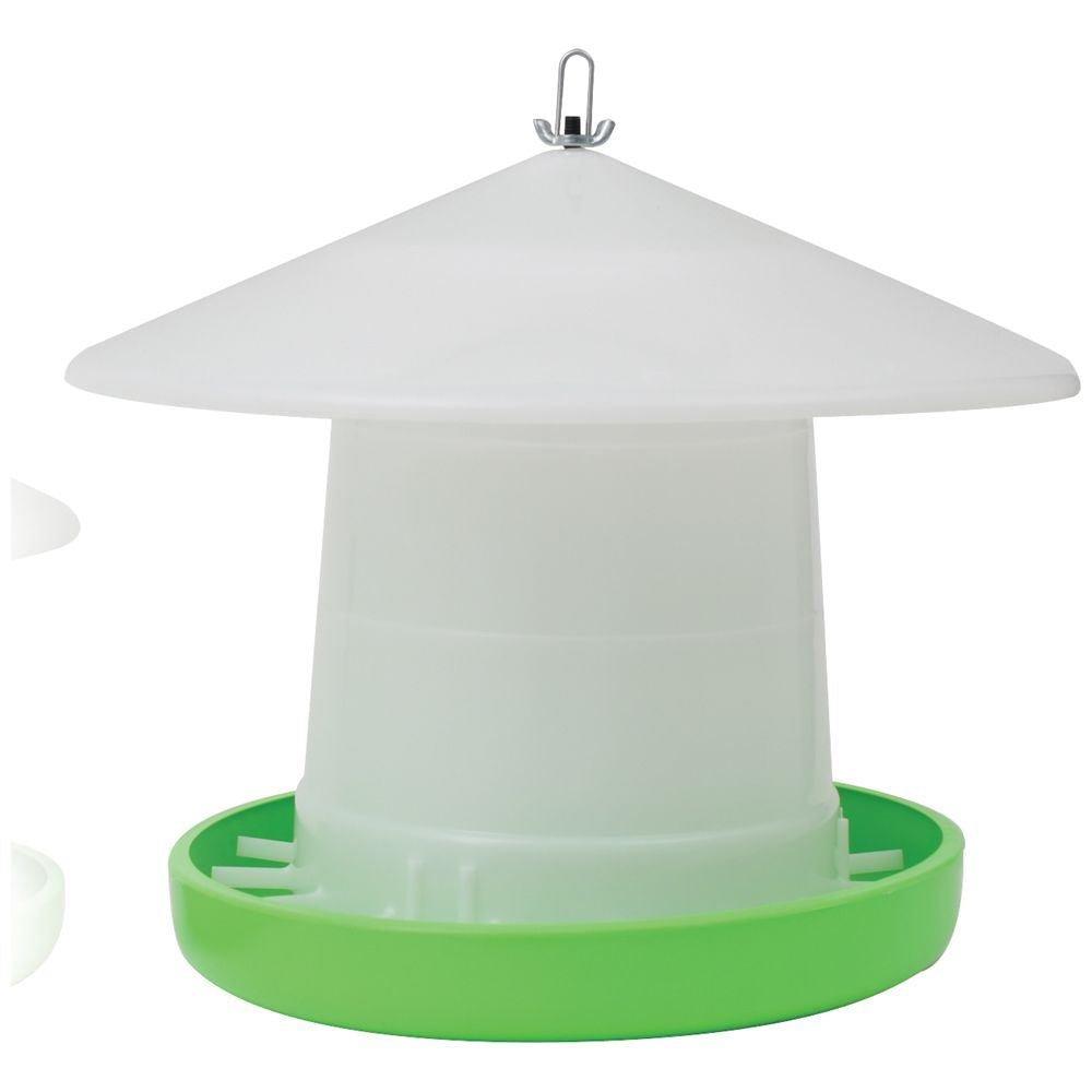 Hanging Poultry Feeder with Cover - Crown Suspension 5kg - OzFarmer