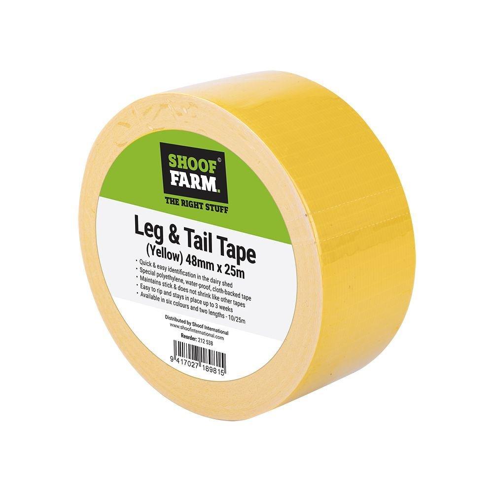 Leg & Tail Tape 25m Yellow - OzFarmer