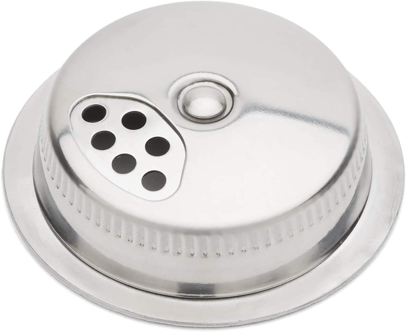 Metal Mason Jar Spice Lid Regular Mouth Stainless Steel