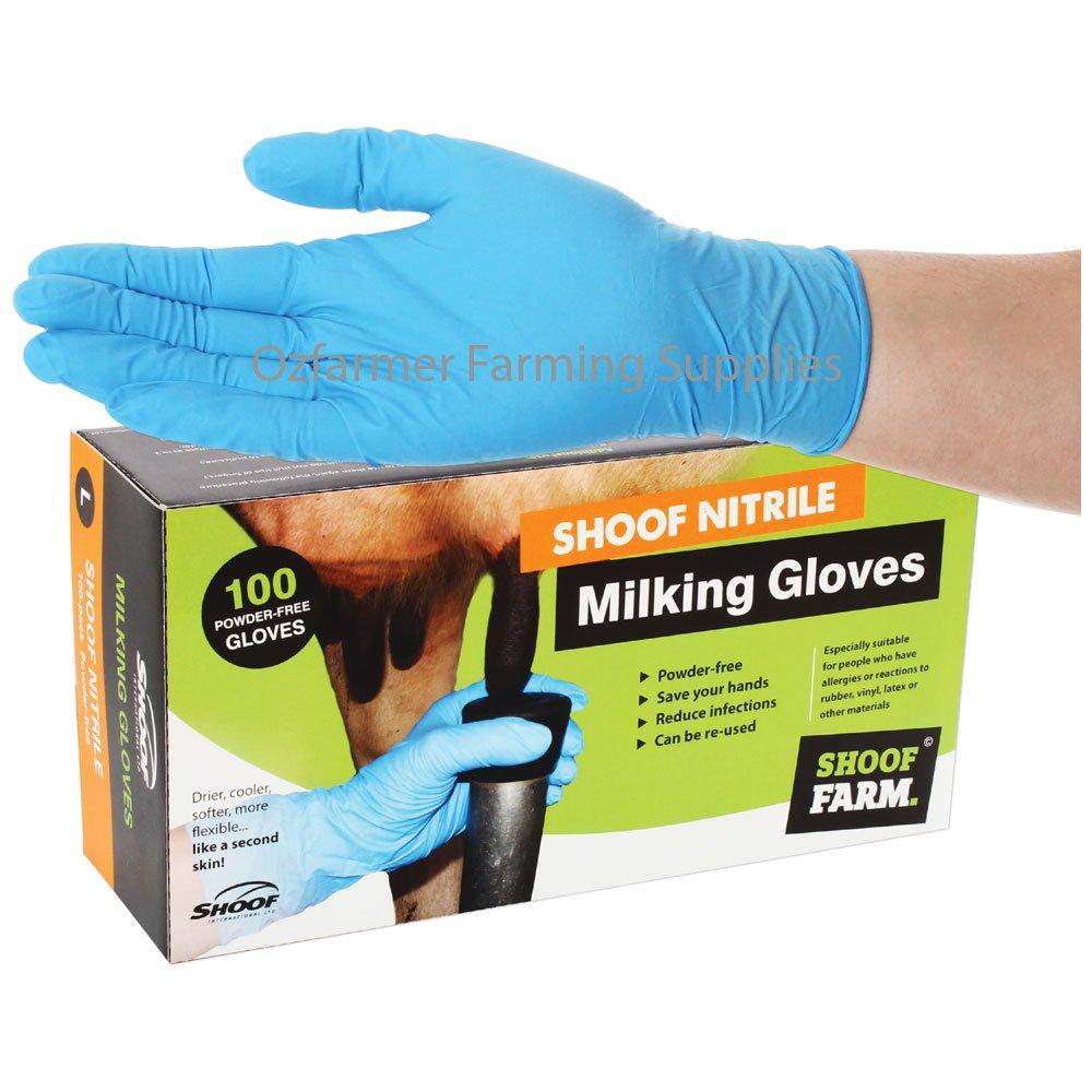 Milking Gloves Shoof Nitrile 