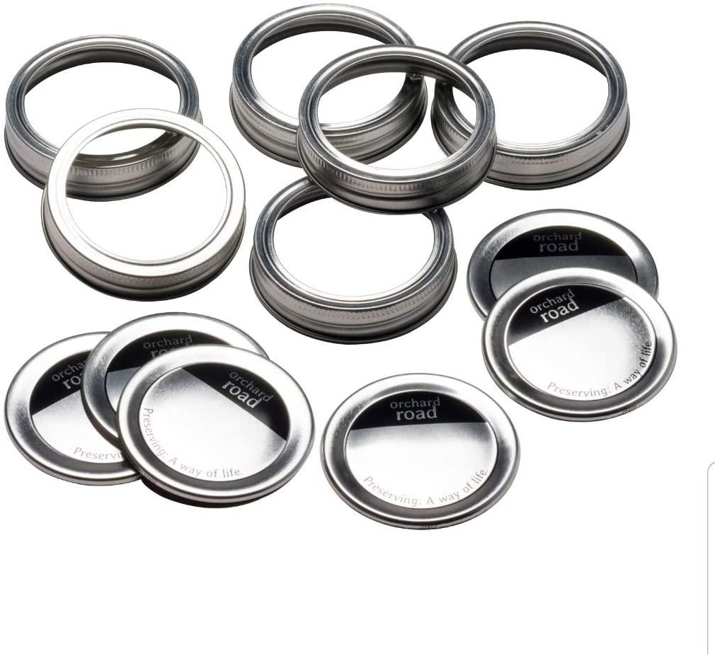 Orchard Road Regular Mouth Lids and Bands 6 pack