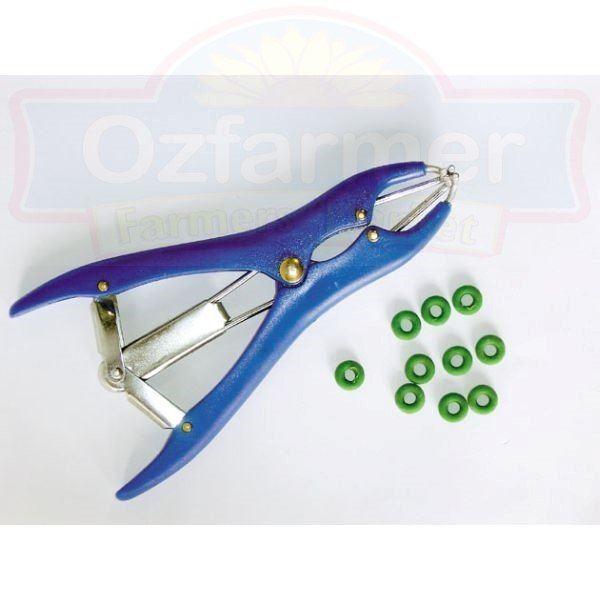 Plastic Castration / Marking Ring Applicator Castrator with 30 marking rings included - OzFarmer