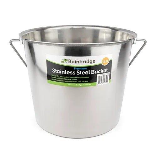 Quality Stainless Steel Milking Bucket 12 litre