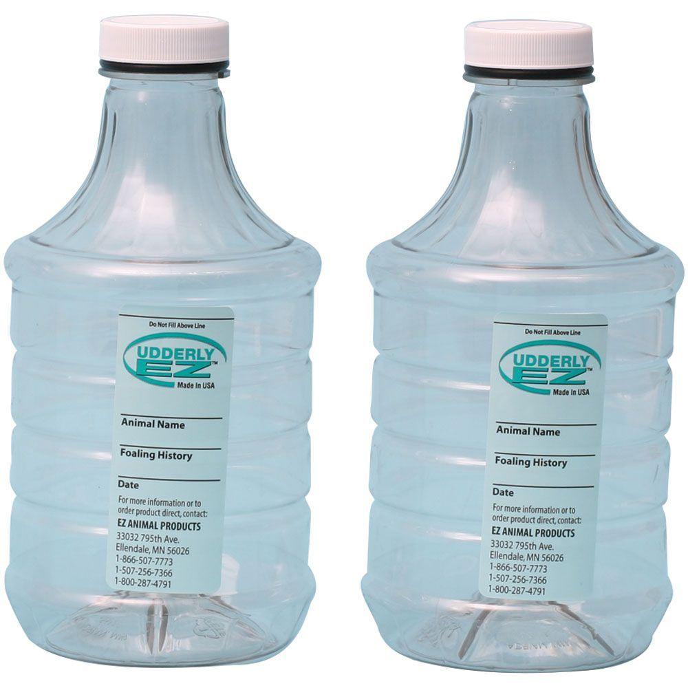 Spare Bottles to Suit EZ Milker Sheep /Goat/ Cow / Horse 1,000ml 2pk - OzFarmer