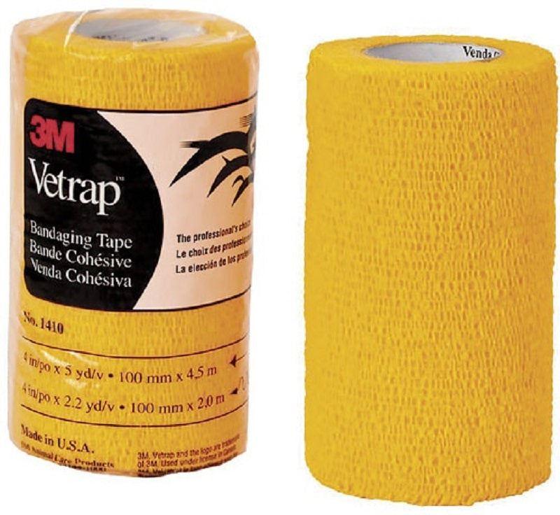 Vetrap Superior Cohesive Elastic Bandage 10cm wide 3M USA Made GOLD - OzFarmer